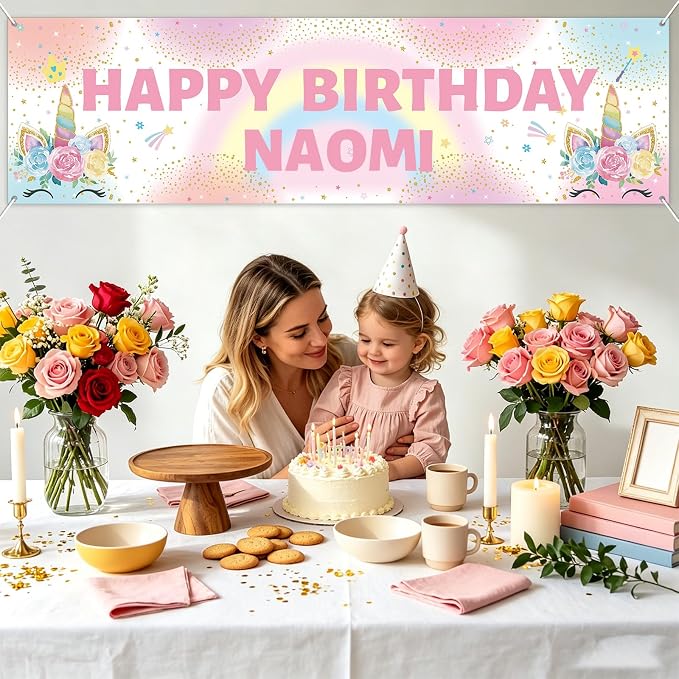 Lonfliness Personalized Birthday Banner Happy Birthday Party Decor Custom DIY - Image 7
