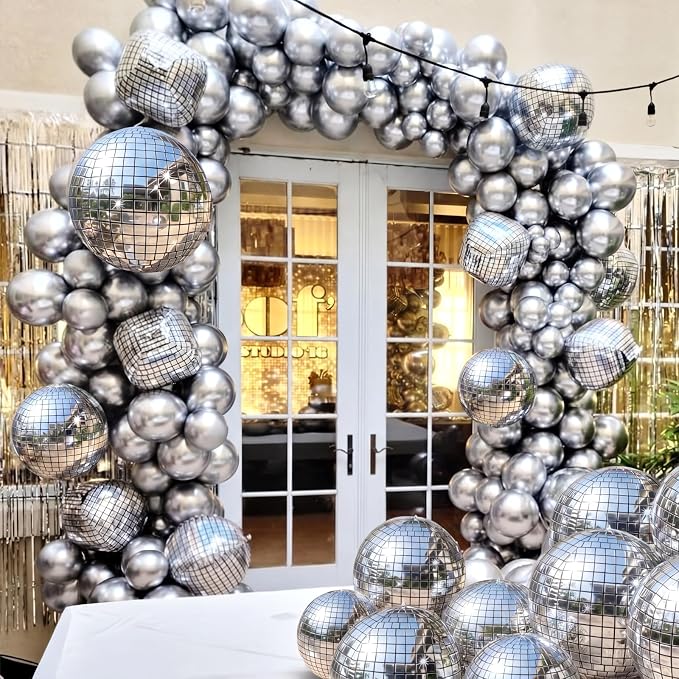 24 Pcs Giant Metallic Party Balloons, Birthday Wedding Bridal Shower Disco - Image 7