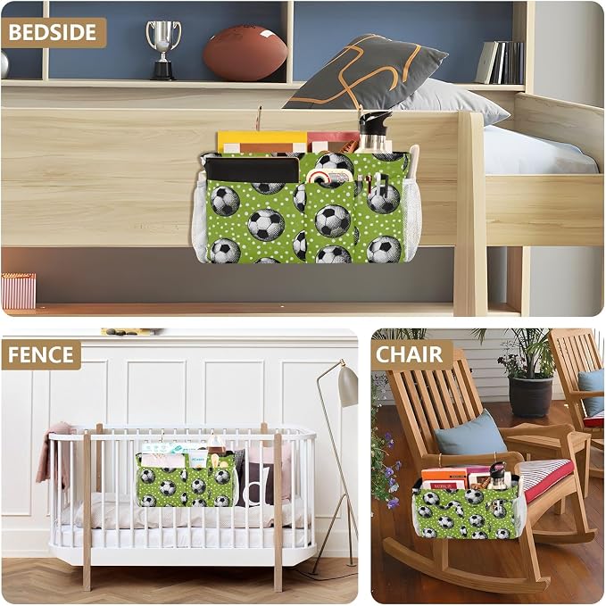 Bedside Caddy Hanging Bunk Bed Caddy Bed Organizer Hanging Pocket - Image 8