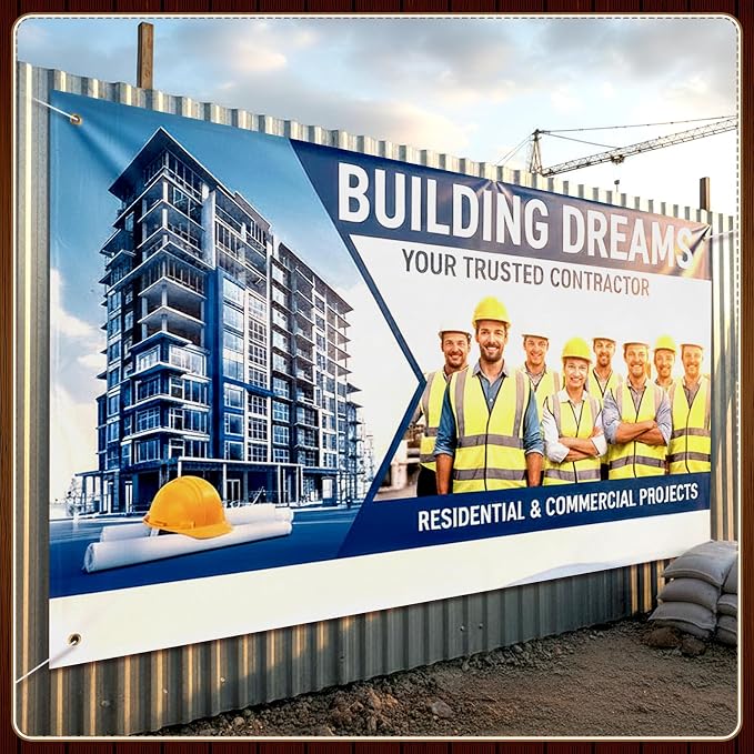 Zonon Large Blank Banners And Signs Polyester Oxford Cloth Sublimation Banner - Image 7