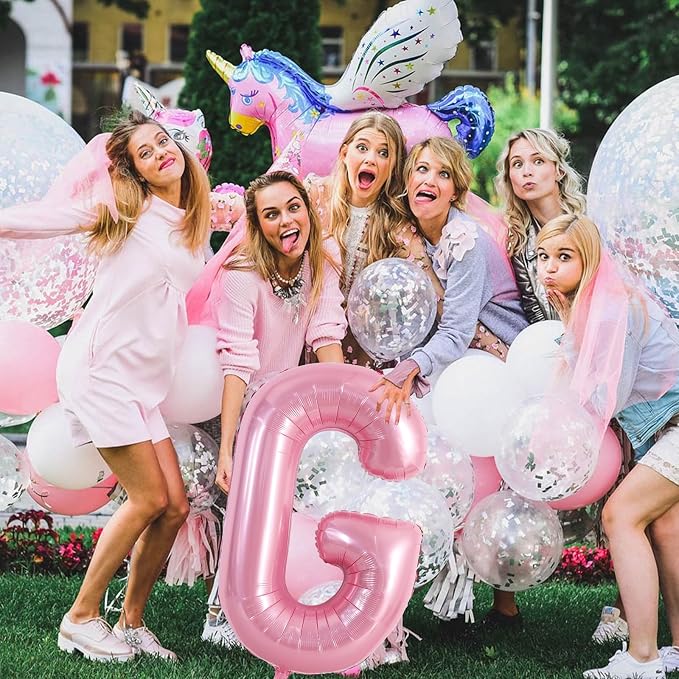 TONIFUL 40 Inch Large Pink Letter G Balloons Giant Foil Mylar Alphabet Balloon - Image 6