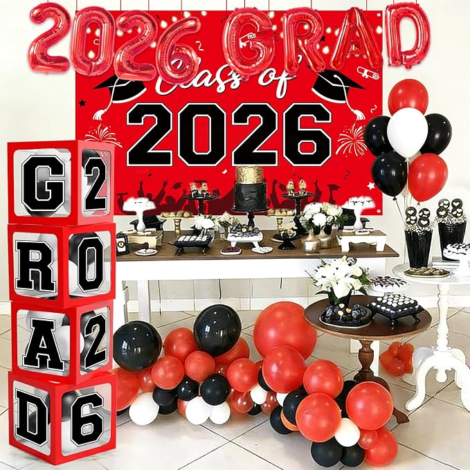Graduation Decorations 2026, Balloon Arch Kit and Backdrop - Image 8