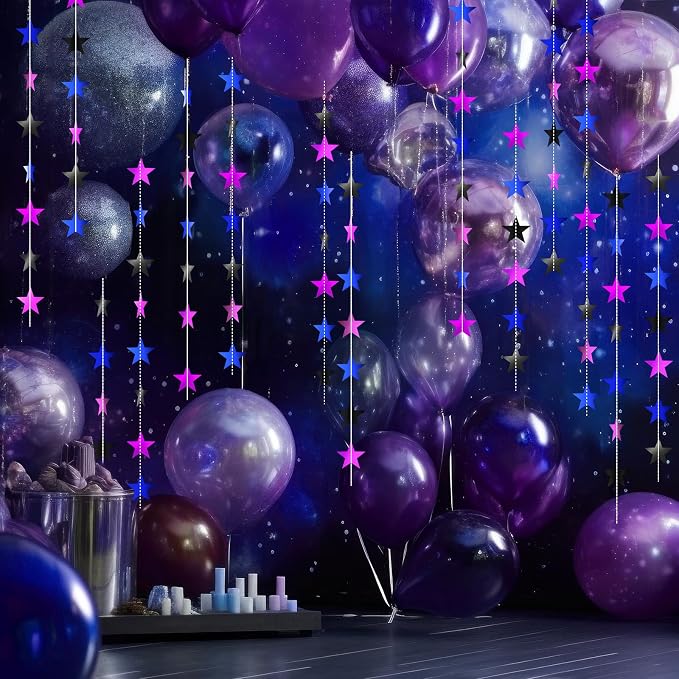 Patelai Glitter Star Garland Banner 2026 Graduation Decor 130 Feet Star Hanging - Image 6
