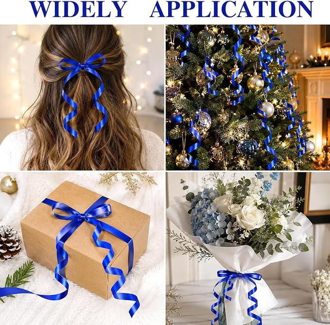 TONIFUL 250 Yards Blue Curling Ribbon 10mm Wide Balloon String DIY Decor | - Image 6
