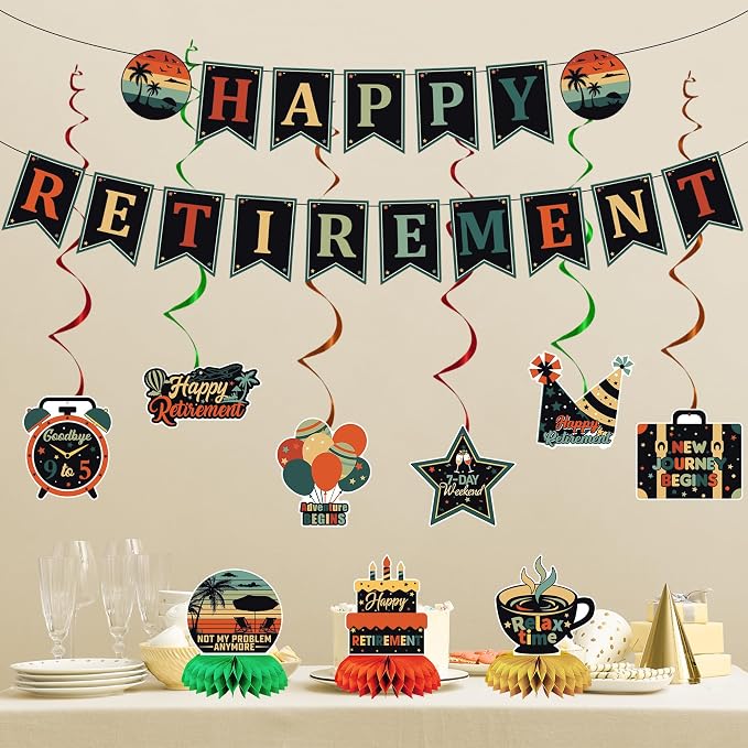 Vlipoeasn Colorful Retirement Decorations - Image 8