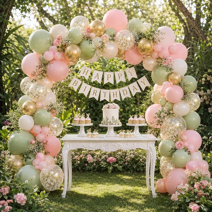 Pink and Green Balloons - Image 7