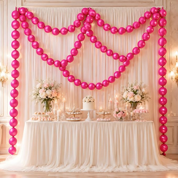 Hot Pink Linking Balloons - Image 6