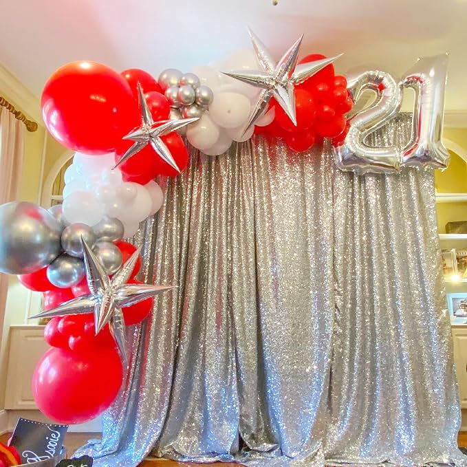 Voircoloria 90pcs Red Balloons Garland Arch Kit, 18 12 10 5 Inch | - Image 8