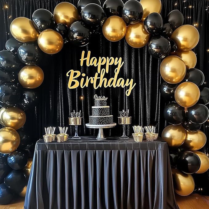 RUBFAC Balloons Metallic Gold Balloon Arch Different Sizes 154pcs | Balloon - Image 8