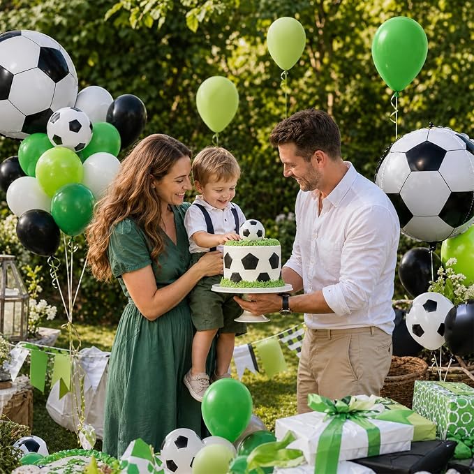 Green Soccer Balloons - Image 7