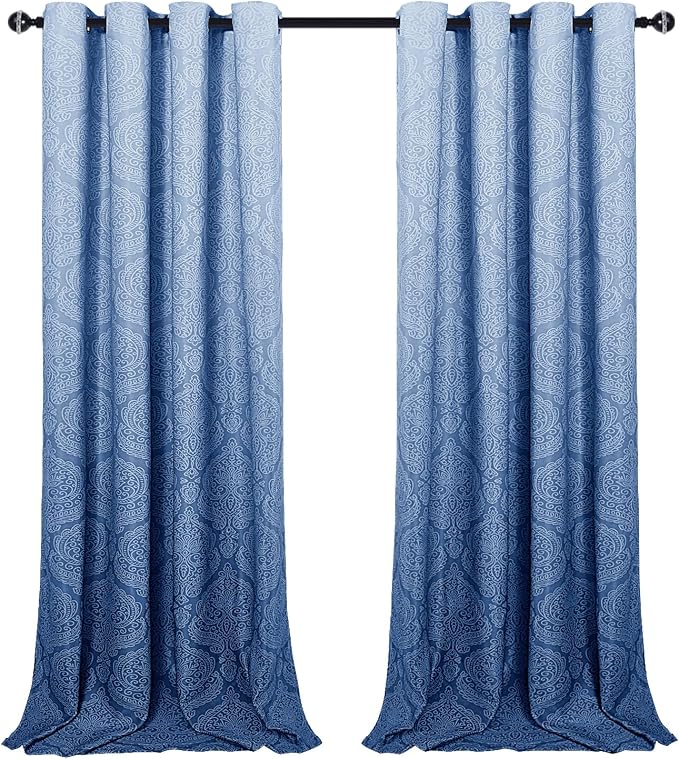 DWCN Blue Room Darkening Curtains - Image 8