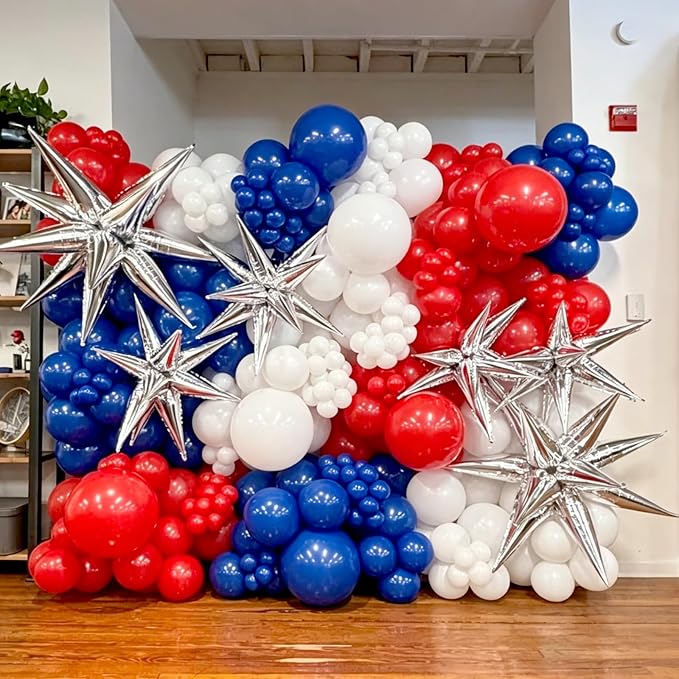 Red White and Blue Balloon Arch Kit - Image 7