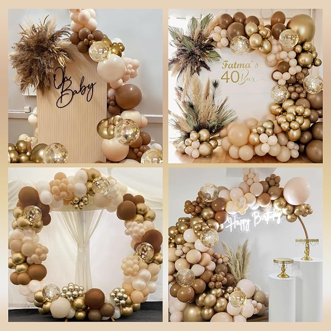 147pcs Brown Balloon Arch Garland Kit - Image 7