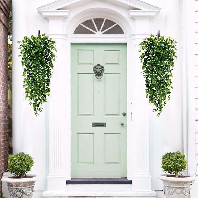 8Pcs Fake Hanging Plants 2.7FT Fake Plants Fake Vines Greenery | UV Resistant - Image 7