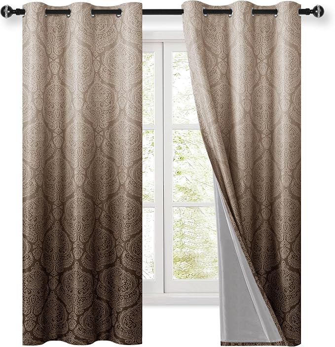 DWCN 100% Blackout Curtains for Bedroom 63 Inch Long - Image 9
