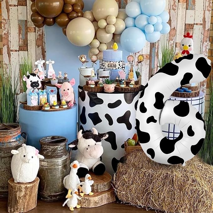 SINBEE Cow Print 40 inch Balloon, Number 6, - Image 7