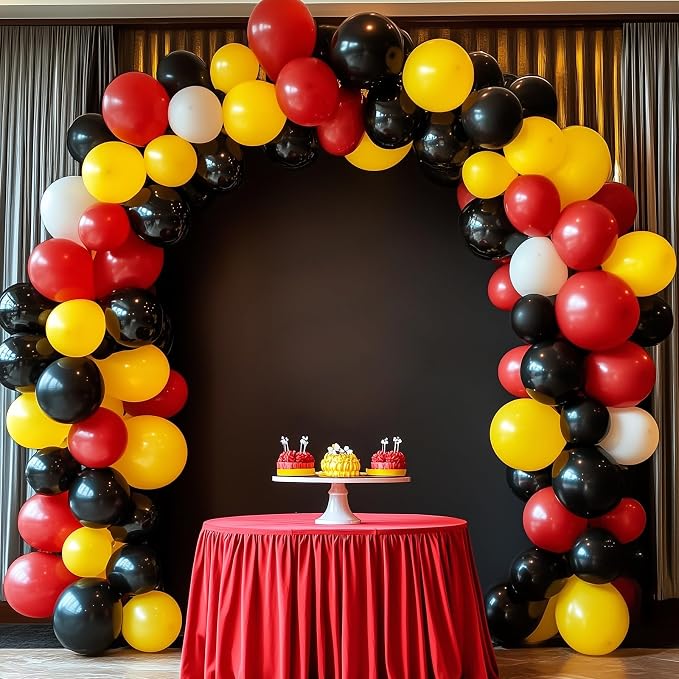 RUBFAC Yellow Balloons Different Sizes 18 12 10 5 Inch Balloon Arch 129pcs | - Image 7