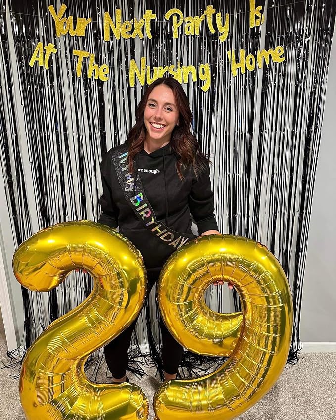 Gold Number 9 Balloon 40 Inch - Image 7
