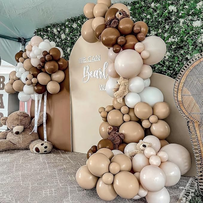 PartyWoo Brown Balloons 100pcs Boho Neutral Coffee Color 5 Inch | Balloons - Image 9
