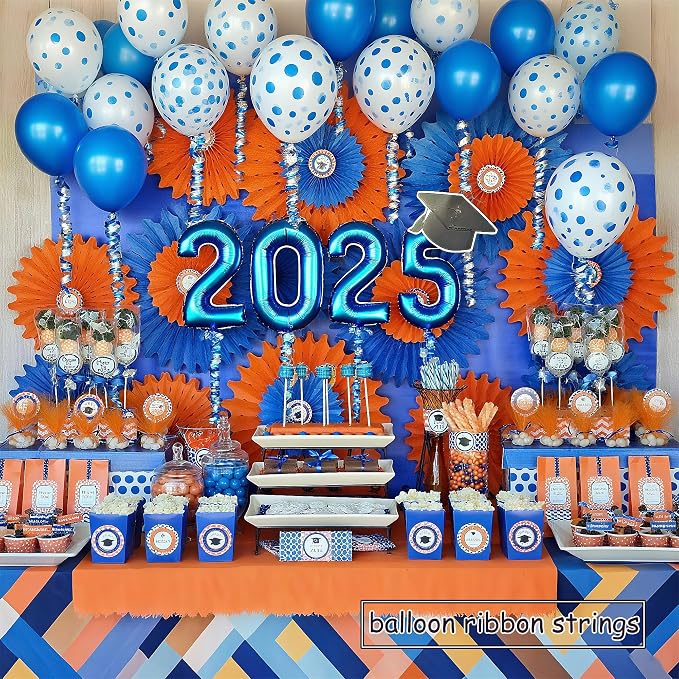 BEISHIDA Blue and Silver Curling Ribbons Balloon String Ribbons - Image 6