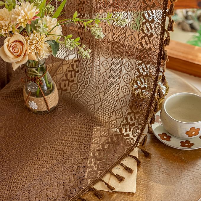 Sutuo Home Lace Sheer Boho Curtains - Image 8