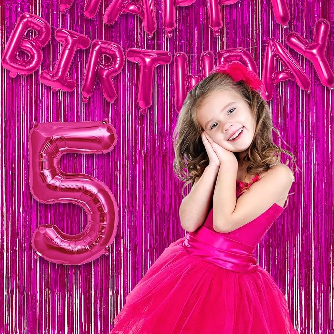 Hot Pink Party Streamers Backdrop - Image 6