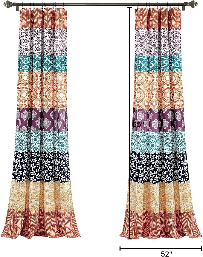 Lush Decor Bohemian Stripe Window Curtain Panels - Image 9