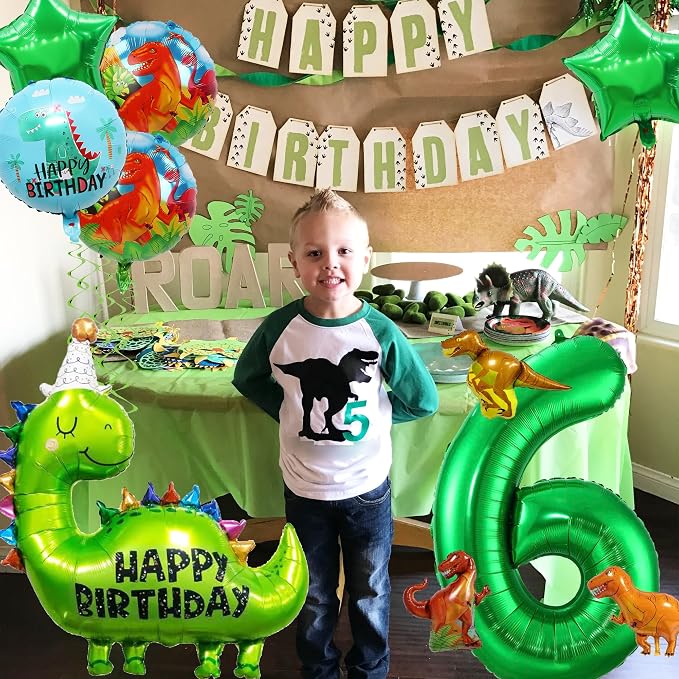 Dinosaur 6 Year Boys Balloons - Image 7