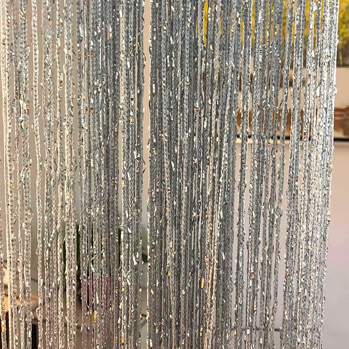 Hysenm 2 Pack 39 x 79 Inch Beaded String Door Curtain, Hippie Room Decor Beaded - Image 7