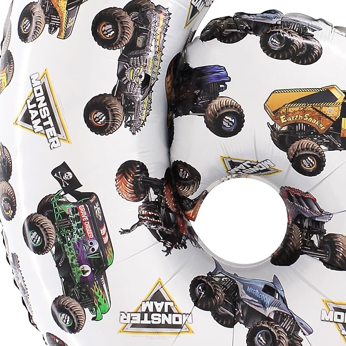 Toyland® 26" Monster Jam™ Number 6 Foil Balloon - Image 3