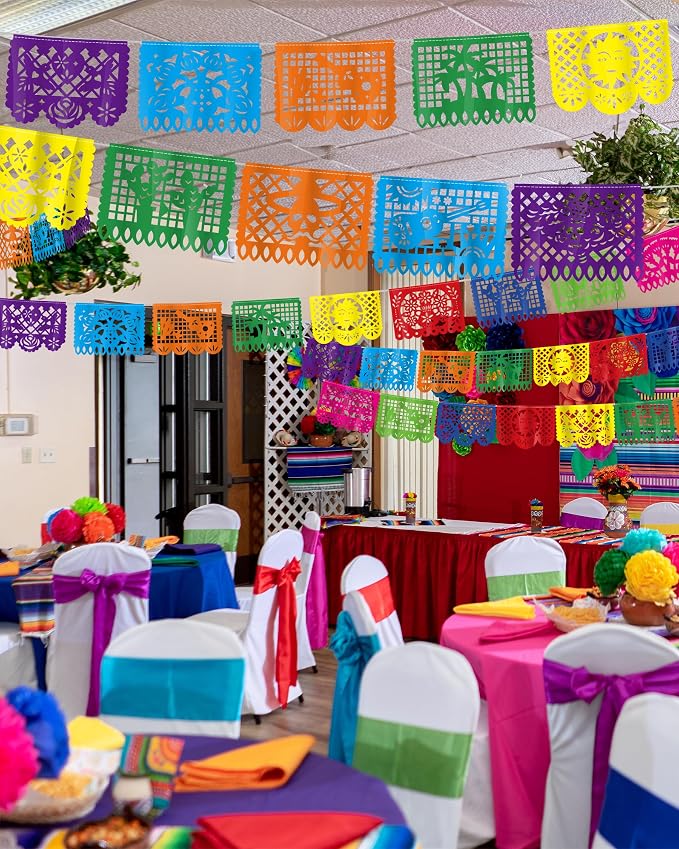 36 FT Cinco De Mayo Decorations, 2 Pack Mexican Party Banner, Plastic Fiesta - Image 7