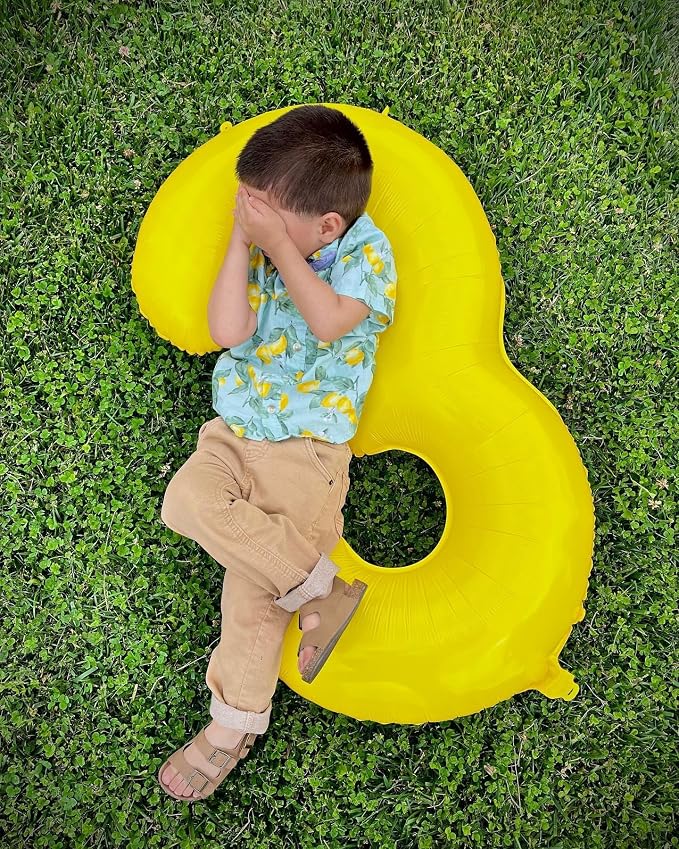Yellow 0 Balloon - Image 9
