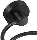 YUET Hair Dryer Holder Hairdryer Station Wall Mounted Stand Hanger Rack Blow Spiral Aluminum Construction Black Painted Shelf Storage for Bathroom Shower Room