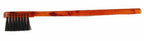 #963 Handmade Eyebrow Brush Tortoise Havana Acetate Smooth Tame Edges Style Eyebrows Detangling Parting Grooming Teasing Hair Styling Hairdresser Barber Hairdressing Wet Dry Pocket Women Men