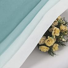DWCN Faux Linen Ombre Sheer Curtains - Image 5
