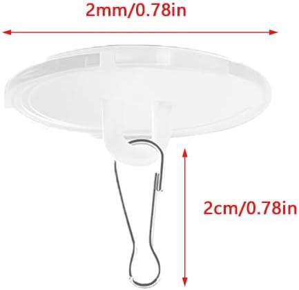 40 Pack Self Adhesive Wall Hook Sticky Ceiling Hooks Small Disc Sticker Hanger - Image 2