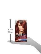 L'Oreal Paris Feria Multi-Faceted Shimmering Permanent Hair Color, R57 Cherry Crush (Intense Medium Auburn), Pack of 2 Hair Dye Kit