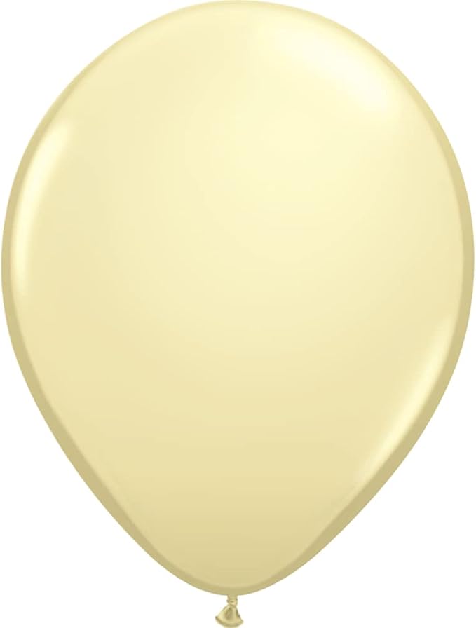 Qualatex 11" Ivory Silk Balloons by Pioneer Balloon Company by QualatexBalloons