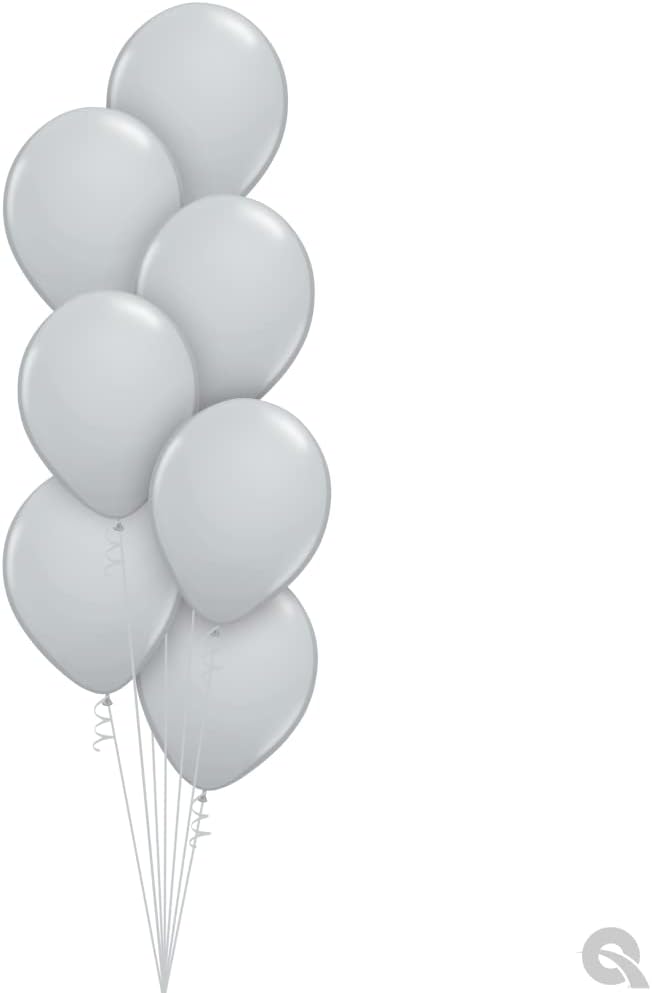 Qualatex 11" Gray Latex Balloons by Pioneer Balloon Company - Image 3