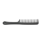 4 Pcs Wide Tooth Combs for Disentangling and Styling Long, Curly Hair (Black)