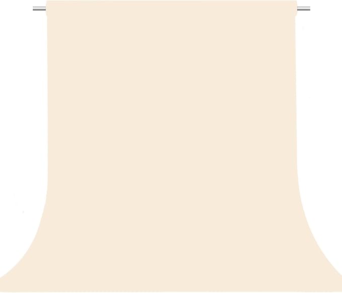 Cream Photography Backdrop for Photoshoot, Fabric 10x20ft | Versatile Studio by TERSUM