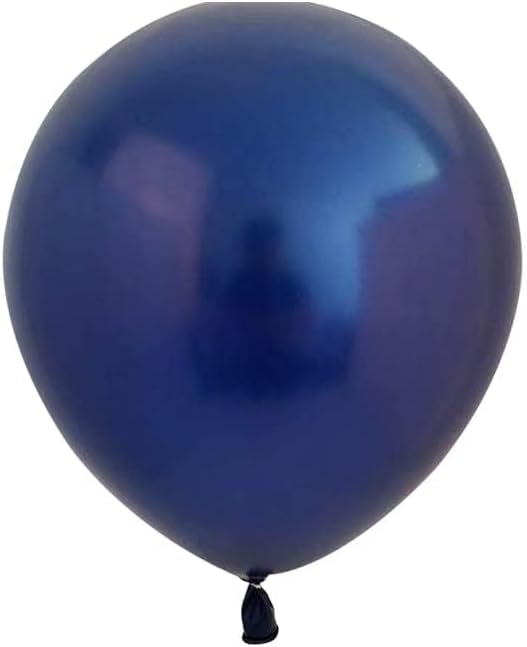 Navy Blue Balloons Arch Garland Kit 119pcs Chrome Gold Balloons - Image 5