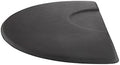 Buy-Rite Super Soft Salon Mat - 3' x 5' Semicircle Anti-Fatigue Mat, 5/8" Thick, Puncture-Proof, Low-Static, Anti-Stain Surface - Black Salon Floor Mat, SHP-SS3050C5/8