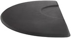 Buy-Rite Super Soft Salon Mat - 3' x 5' Semicircle Anti-Fatigue Mat, 5/8" Thick, Puncture-Proof, Low-Static, Anti-Stain Surface - Black Salon Floor Mat, SHP-SS3050C5/8