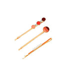 WHITEBRIDGE 6pcs Multicolor Circular Enamel Hair Bobby Pins Simple Metallic Barrettes Fashionable Hair Clips for Women Girls, Pearl Hairpins Crystal Rhinestone Bobby Pins