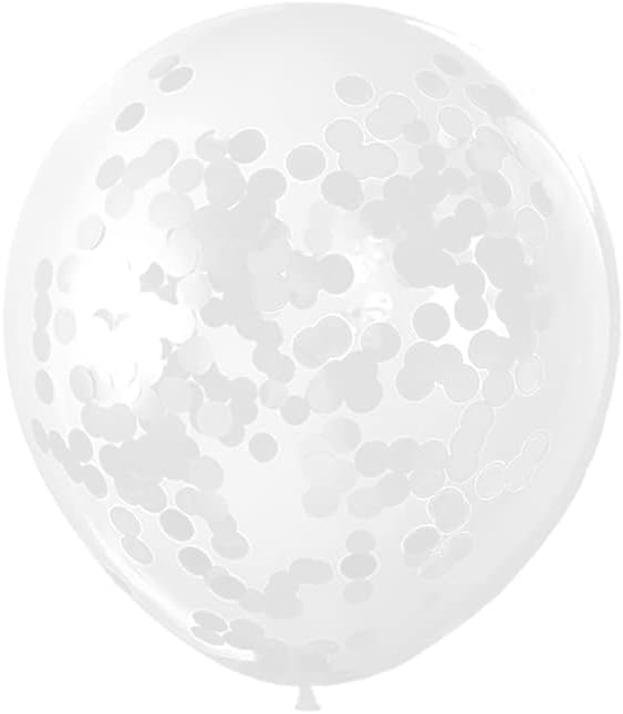 White Confetti Balloons - Image 3
