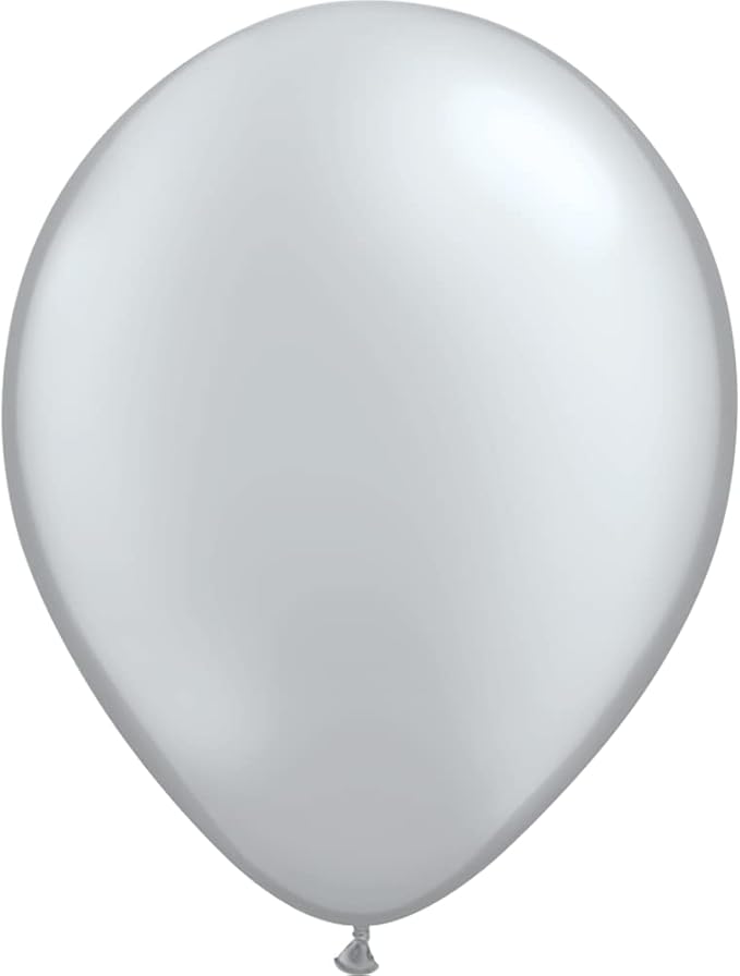 Qualatex 11" Metalic Silver Balloons by Pioneer Balloon Company by QualatexBalloons
