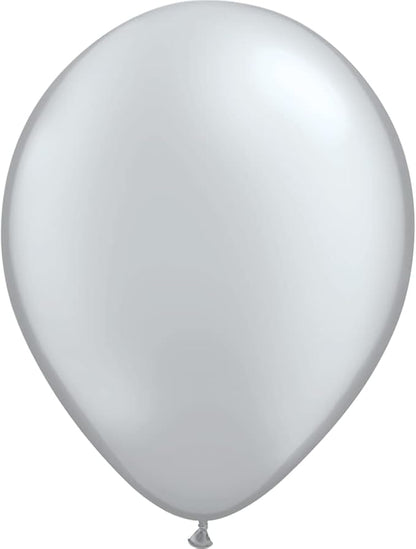 Qualatex 11" Metalic Silver Balloons by Pioneer Balloon Company by QualatexBalloons