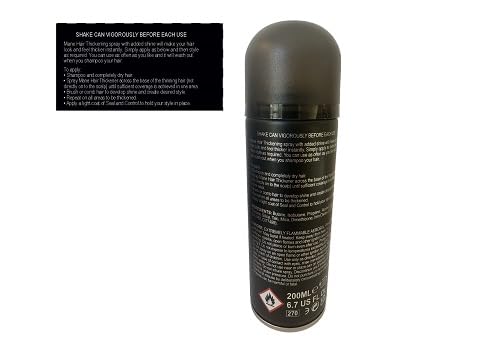 MANE Hair Thickening Fiber Spray (200 ml, Auburn)