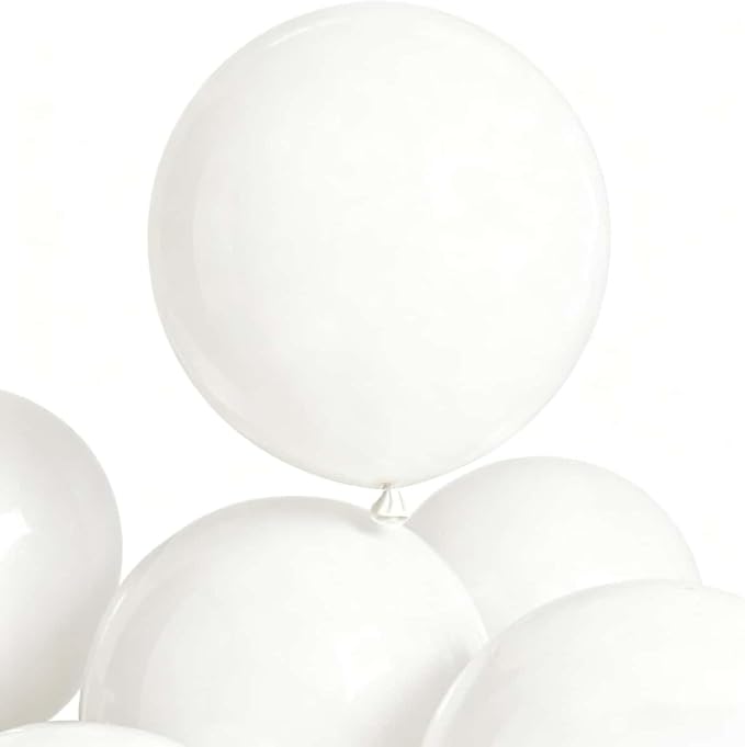 30 Pack White Balloons 36 Inch White Latex Large Balloon Bulk by ZWZLIULIAN